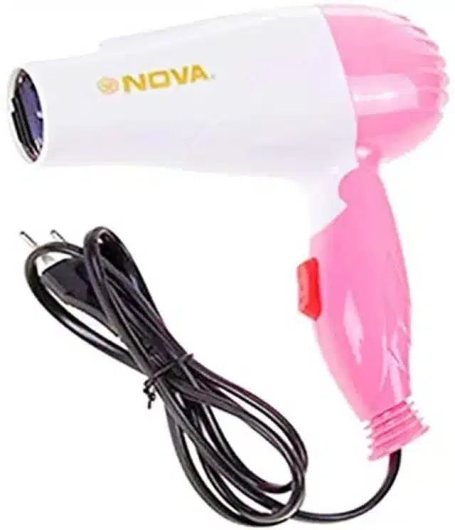Nova N1290 Hair Dryer, Pink & White, 1000 W