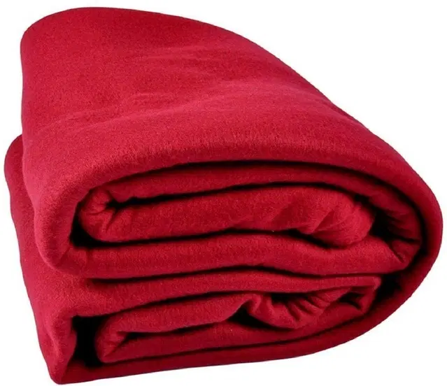 Fleece Blanket, Red, 60x90 Inches