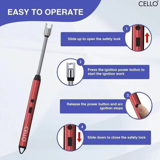 Type-C Rechargeable Electric Lighters for Kitchen,Multicolour