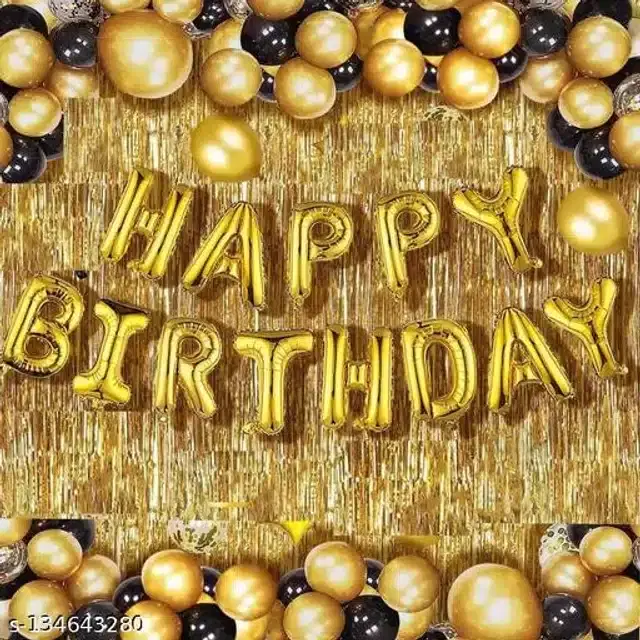 Birthday Party Decoration Kit, Multicolor, Set of 45