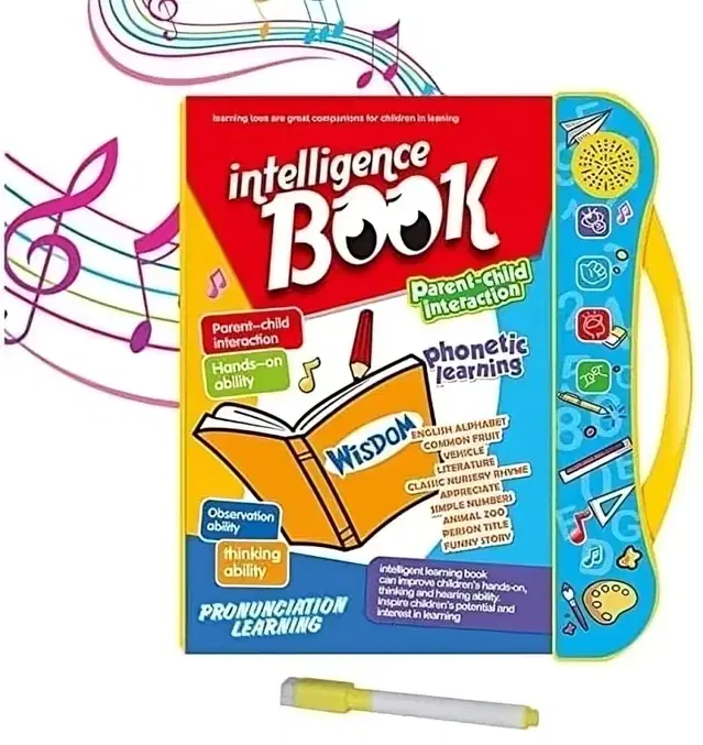 Sound Book for Children, English Letters & Words Learning Book, Fun Educational Toys. Activities with Numbers, Pack of 1