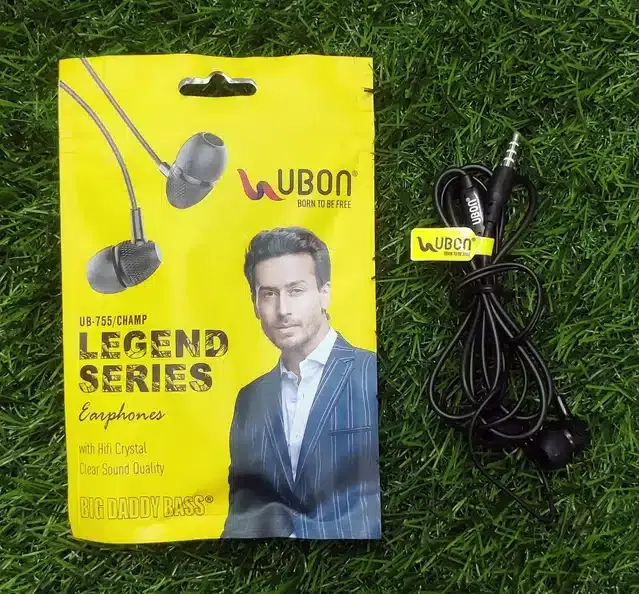 Ubon Ub-755 Champ Legend Series Earphones, Black