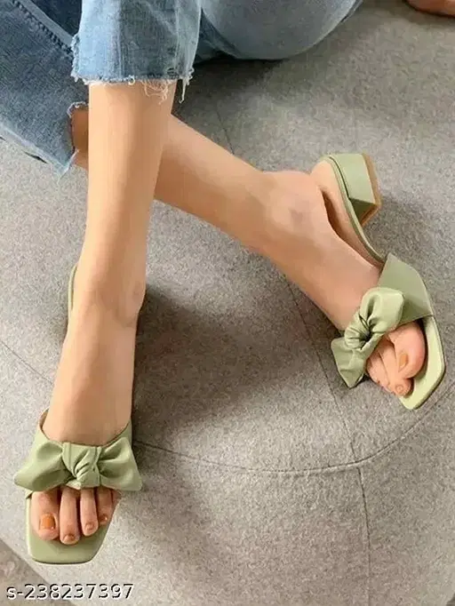 Acknew Heels for Women ACK10022, Mint Green (4)