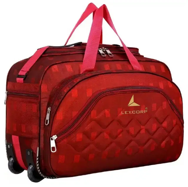 Polyester Duffel Bag, Red, 60 L