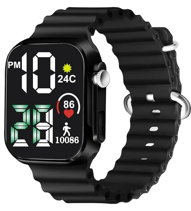 Smartwatch for Men & Women, Black