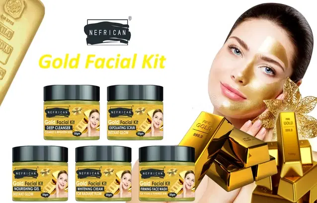 Gold Facial Kits, 50 g, Set of 5