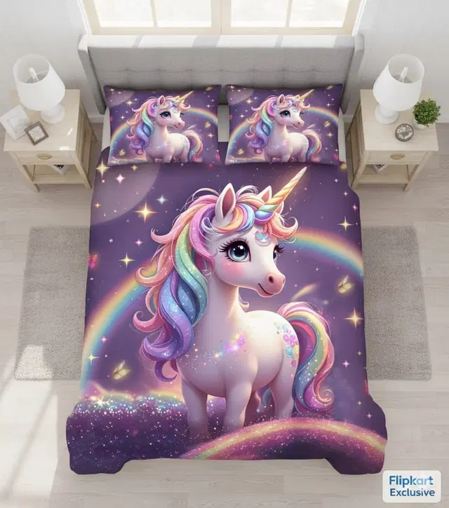 Microfiber 7D Bedsheet, Purple (90x100 inch)