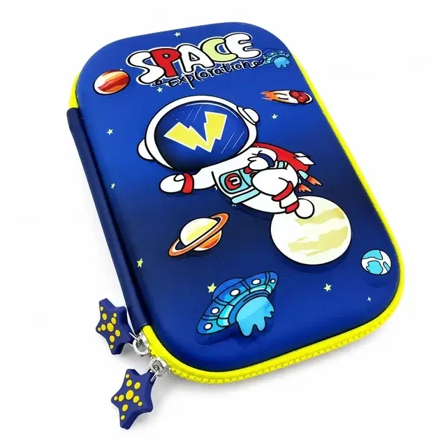 Space Astronaut Theme Pencil Case [Blue]