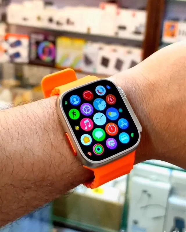 Nylon Strap Smart S8 Ultra Smart Watch for Men & Women, Orange