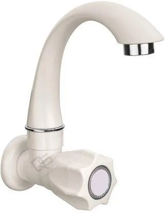 Plastic Swan Neck Tap with Foam Flow for Wash Basin, White