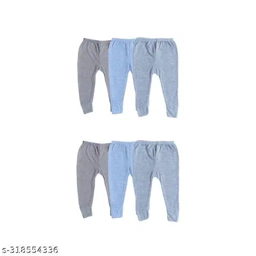 Woolen Thermal Bottomwear for Kids, Pack of 6 (Multicolor, 0-6 Months)