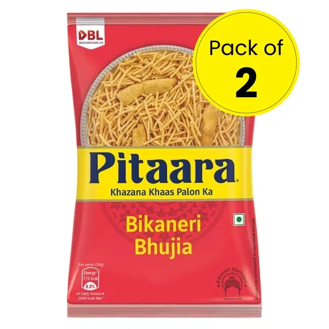 Pitaara Bikaneri Bhujia 2x180 g (Pack of 2)