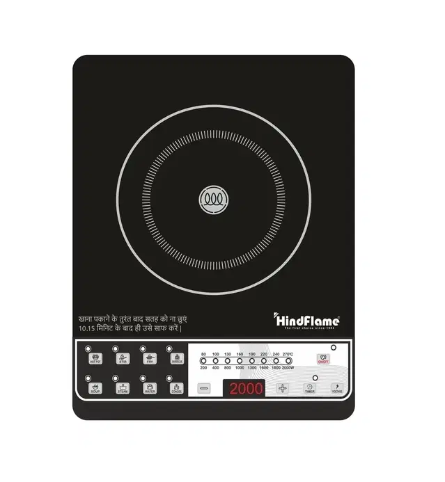 Hindflame 2000 W Induction Cooktop Push Button (Black, RAPID)