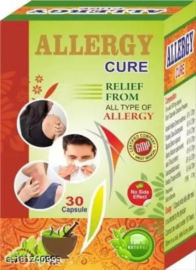 B N Mallick Allery Cure Capsule For Relief From Many Type Of Allergy