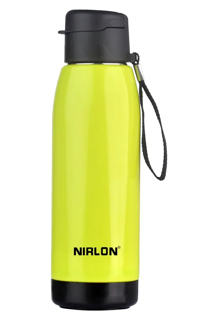 Nirlon PU Insulated Stainless Steel Water Bottles, Green, 750 ml
