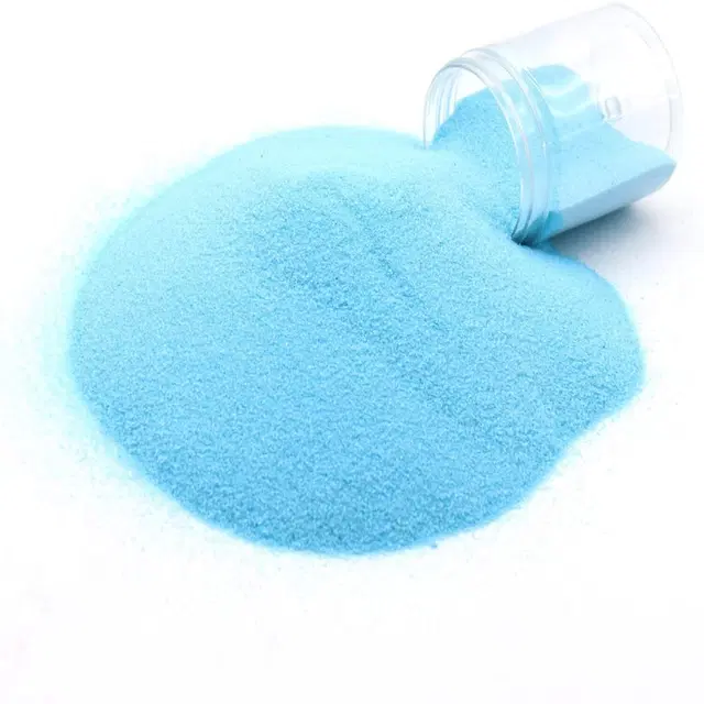 Bright Bloom Rangoli Powder for Diwali Floor Decoration, Sky Blue, 100 g
