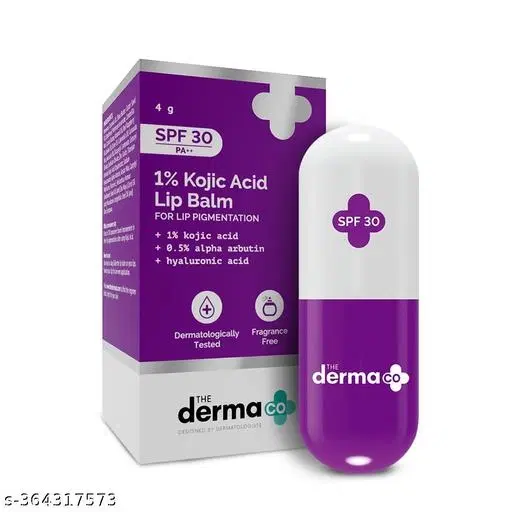 1% Kojic Acid Lip Balm With Alpha Arbutin & Hyaluronic Acid 4 g Treats Pigmentation | Lightens Dark Lips