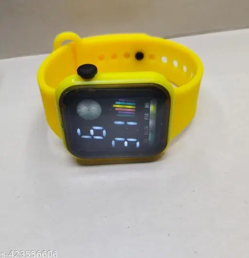 PU Strap Digital Watch for Girls & Boys (Multicolor)