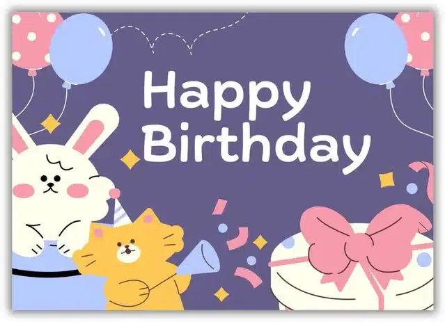 Birthday Greeting Cards, Multicolor