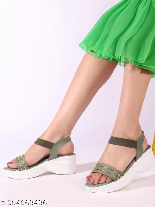 Heels for Women, Green (3)