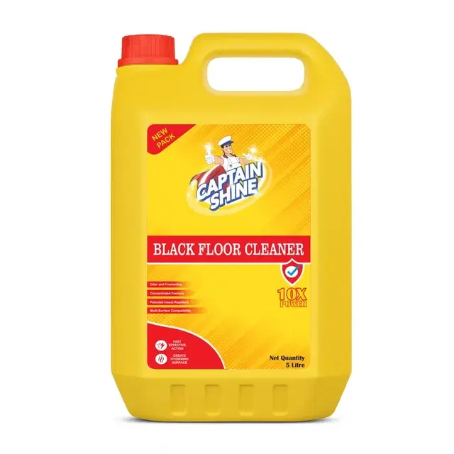 Captain Shine Black Floor Cleaner 5 L