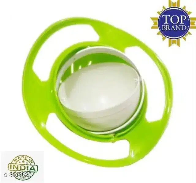 360 Degree Rotation Spill Proof Food Bowl, Green