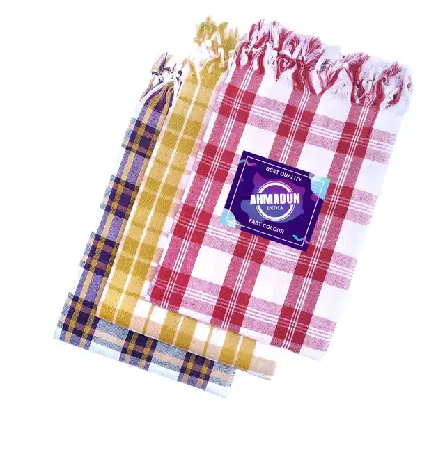 Bath Towel, Pack of 3, 170x85 cm, Multicolor