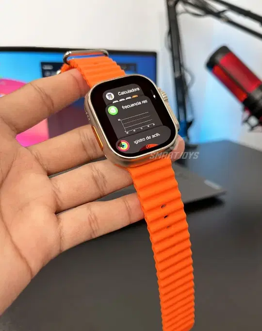 Nylon Strap Smart S8 Ultra Smart Watch for Men & Women, Orange