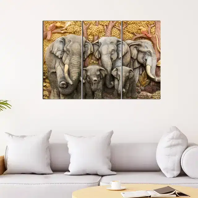 Wooden Wall Paintings, Set of 1, Multicolor, 24x16 Inches