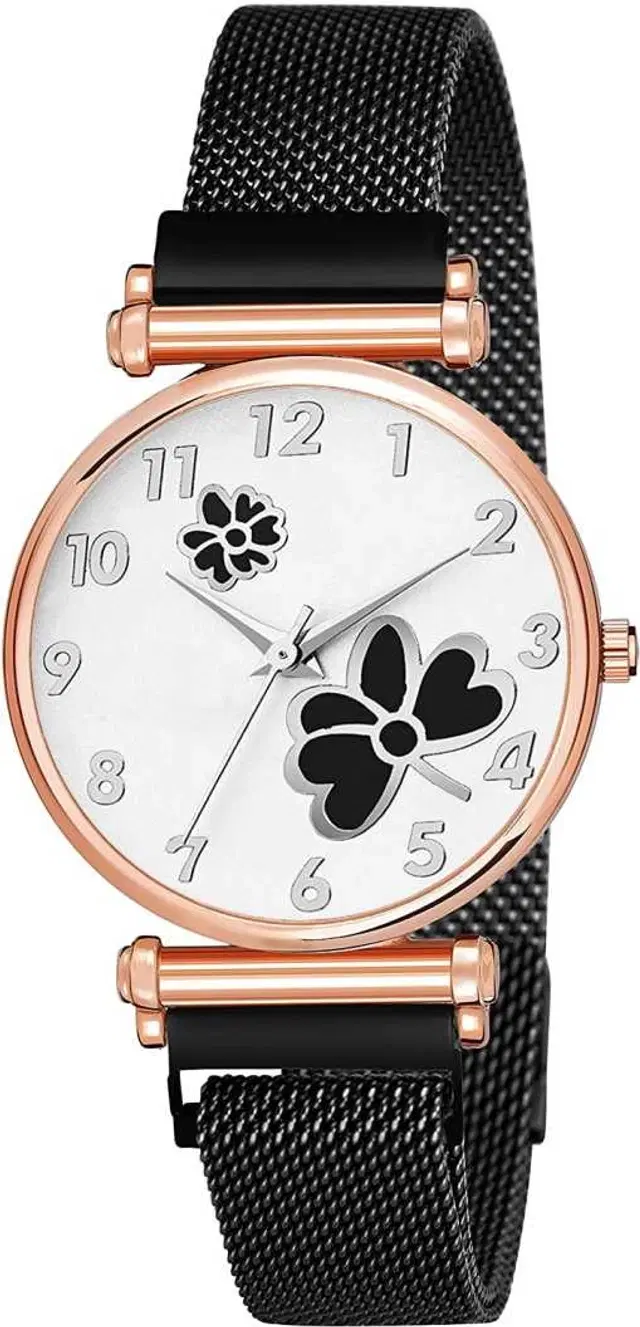 Metal Strap Analog Watch for Women & Girls (Multicolor)