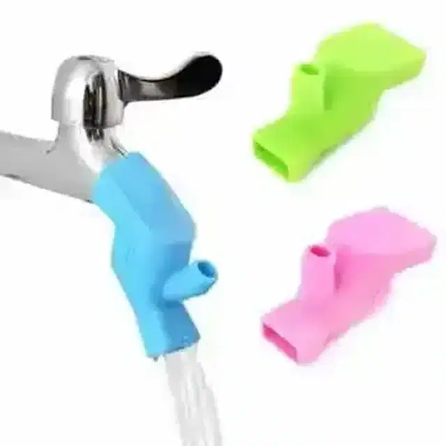 K Kudos High Elastic Water Faucet Extending Tool Dual Purpose Silicone Gel Water Tap Extension Tooth Wash Room Sink Wash