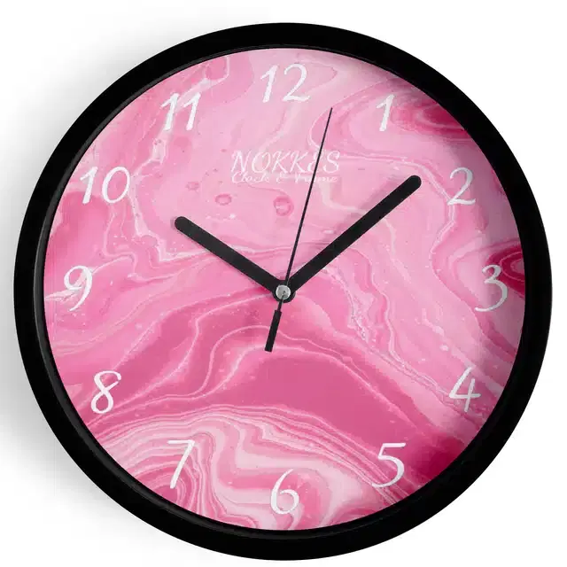 Plastic Printed Wall Clock, Multicolor, 7 Inches