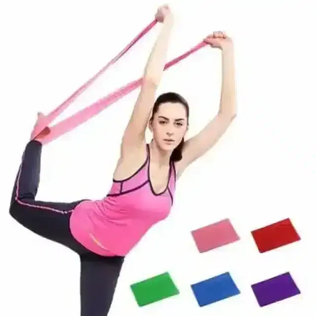 K Kudos Yoga Strap Resistance Band Latex Rubber