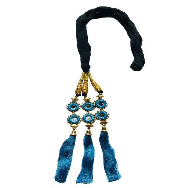 Hair Extension Parandi for Women & Girls, Blue