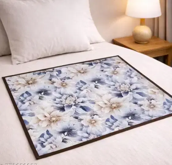 Premium Waterproof Bed Server/Food Mat Floral