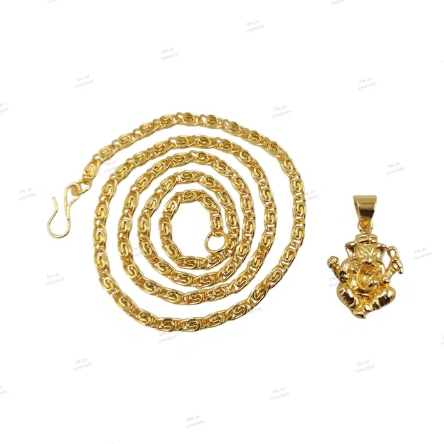 Designer Pendant with Chain for Women (Golen)