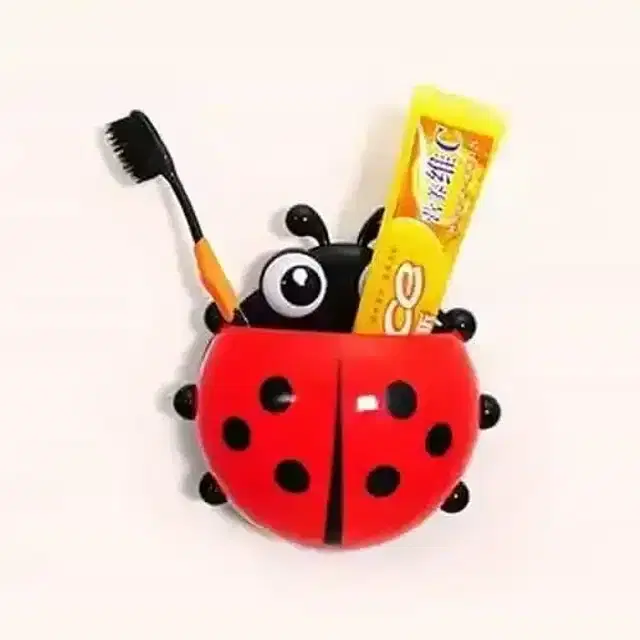 Pallavi Trading Enterprise Ladybug Toothbrush Holder Toiletries Toothpaste Holder