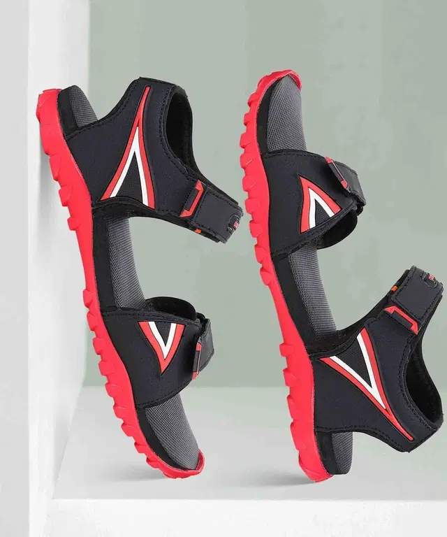Sports Sandals for Men (Red, IND-6)