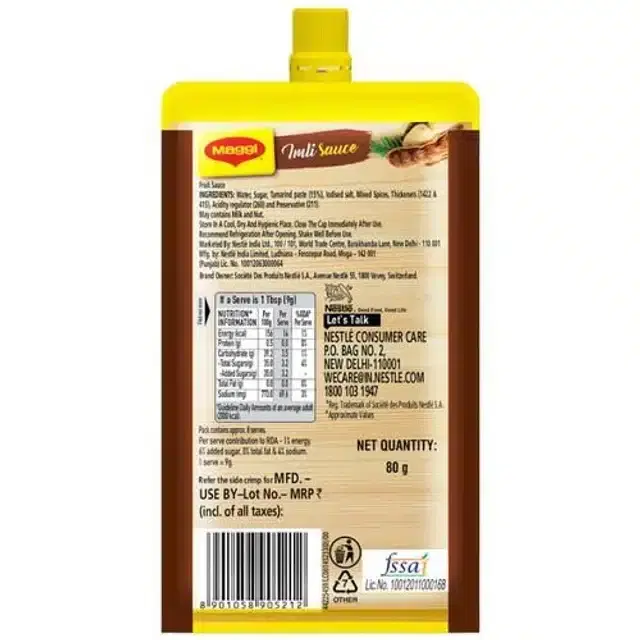 Maggi Imli Sauce Pichkoo 75 g