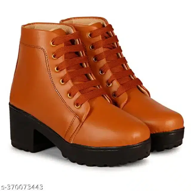 Boots for Women (Tan, 5)