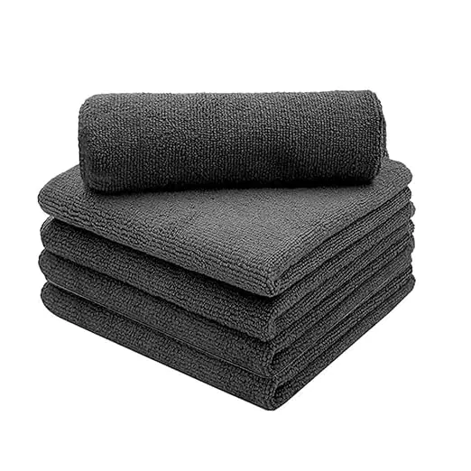 Microfiber Cloths for Vehicles Cleaning, Multicolour, Pack of 5