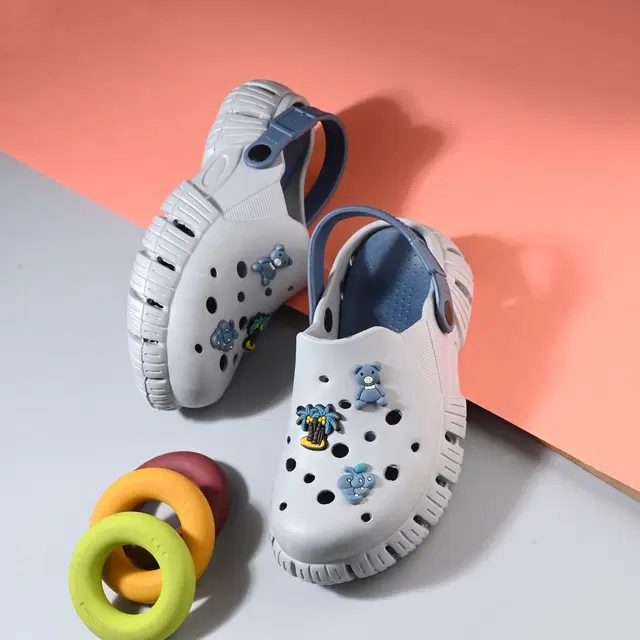 Clogs for Women (Grey, 4)