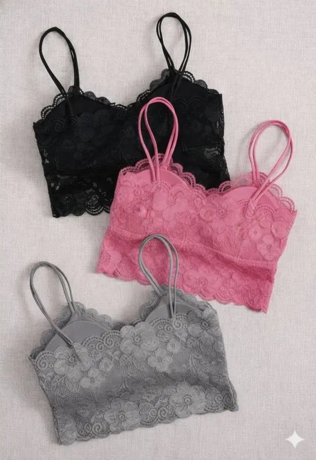 Cotton Solid Padded Bras for Women, Multicolour, Pack of 3 (28)