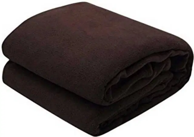 Fleece Blanket, Brown, 60x90 Inches