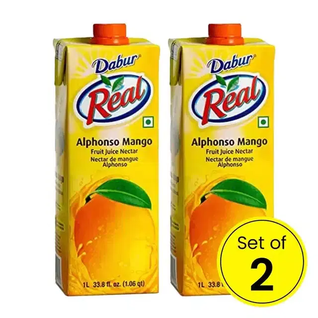 Real Alphonso Mango 2X1 L (Pack Of 2)