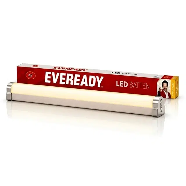 Eveready 10W 2 ft Batten Tubelight [3000K, Yellow]