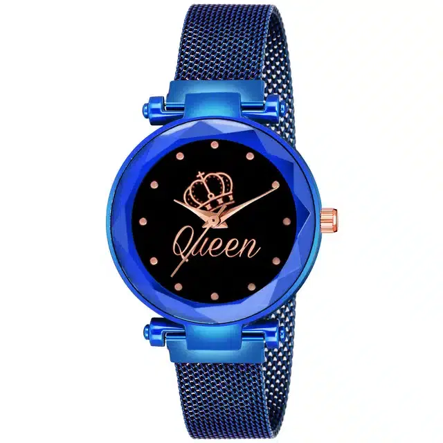 Analog Watch for Girls (Blue)