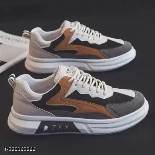 Zxx Casual Sneakers for Men (Black, IND-6)