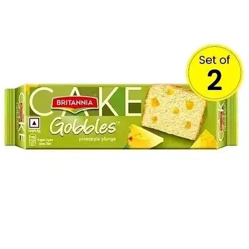 Britannia Pineapple Cake, 45 g (Set Of 2)