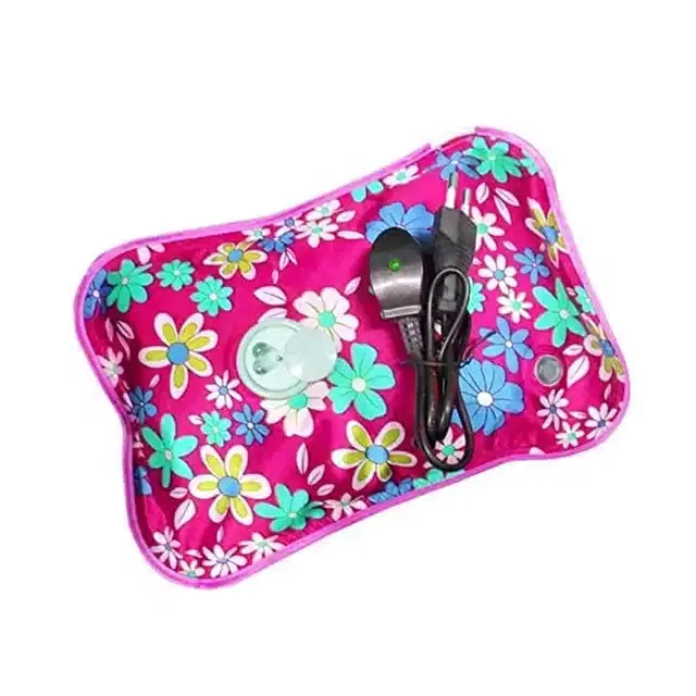 Electric Hot Water Bag For Pain Relief, Multicolor